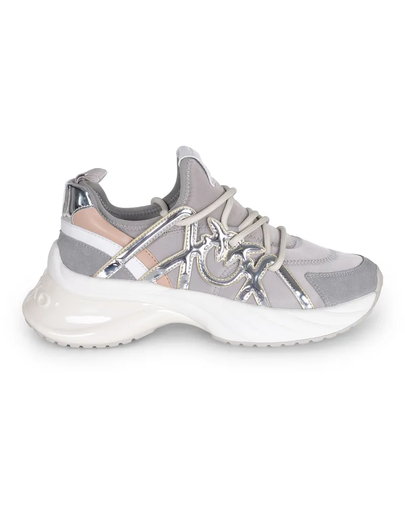 Pinko Ariel" Slip auf Turnschuhen aus technischem Stoff Grey