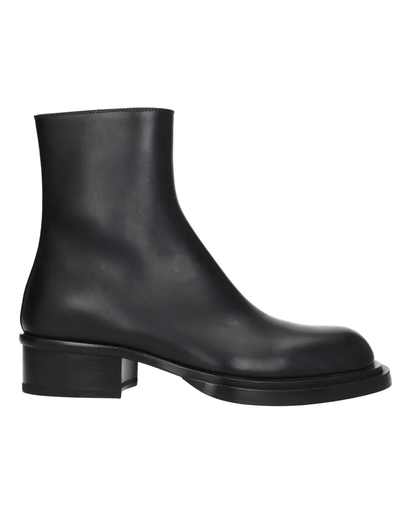 Alexander McQueen Männer 's Lederstiefel schwarz -
