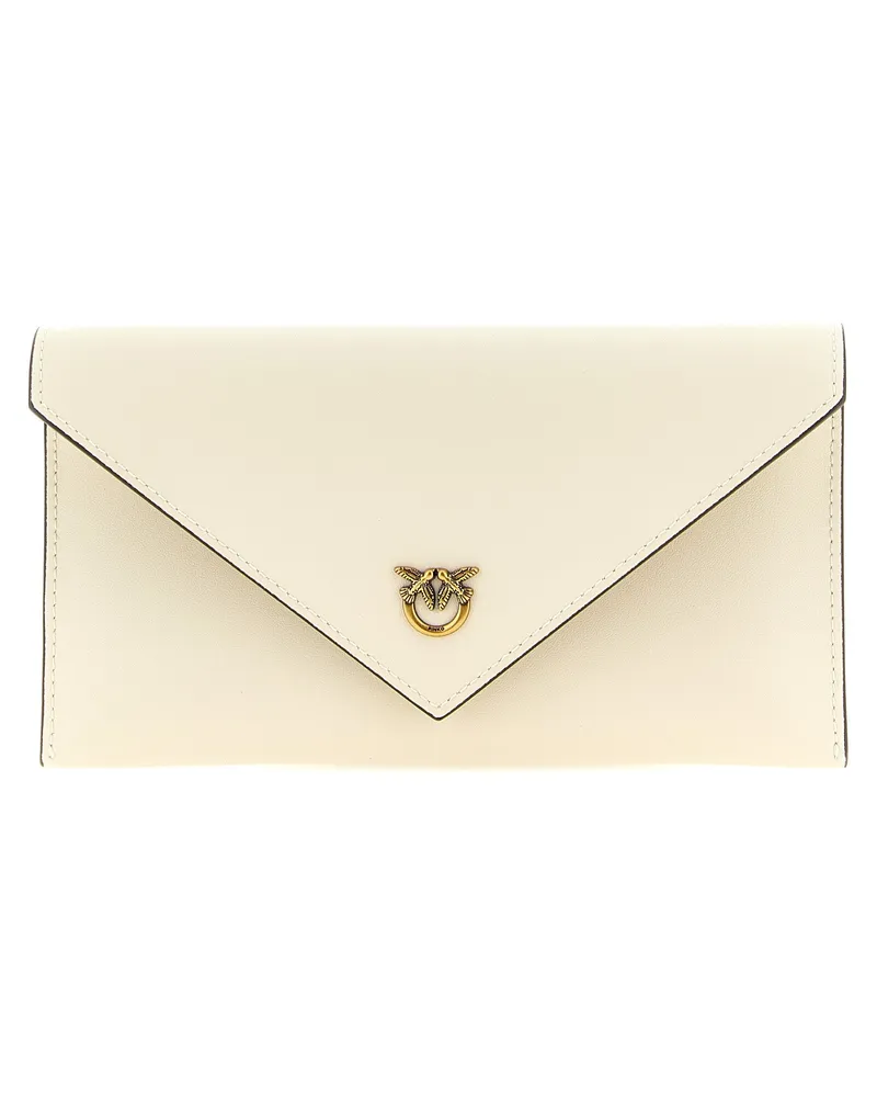 Pinko Flat Mini“-Geldbörse mit Kette White