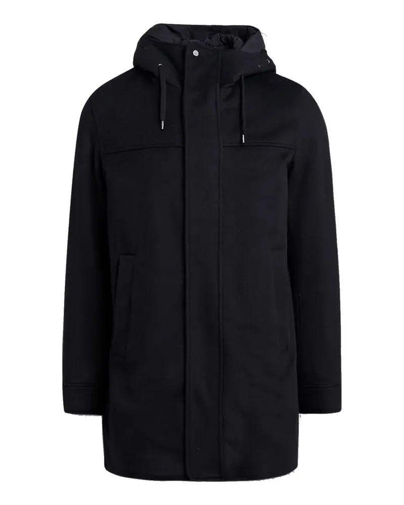 Herno Herno Wool C Mere Kapuzenmantel Black