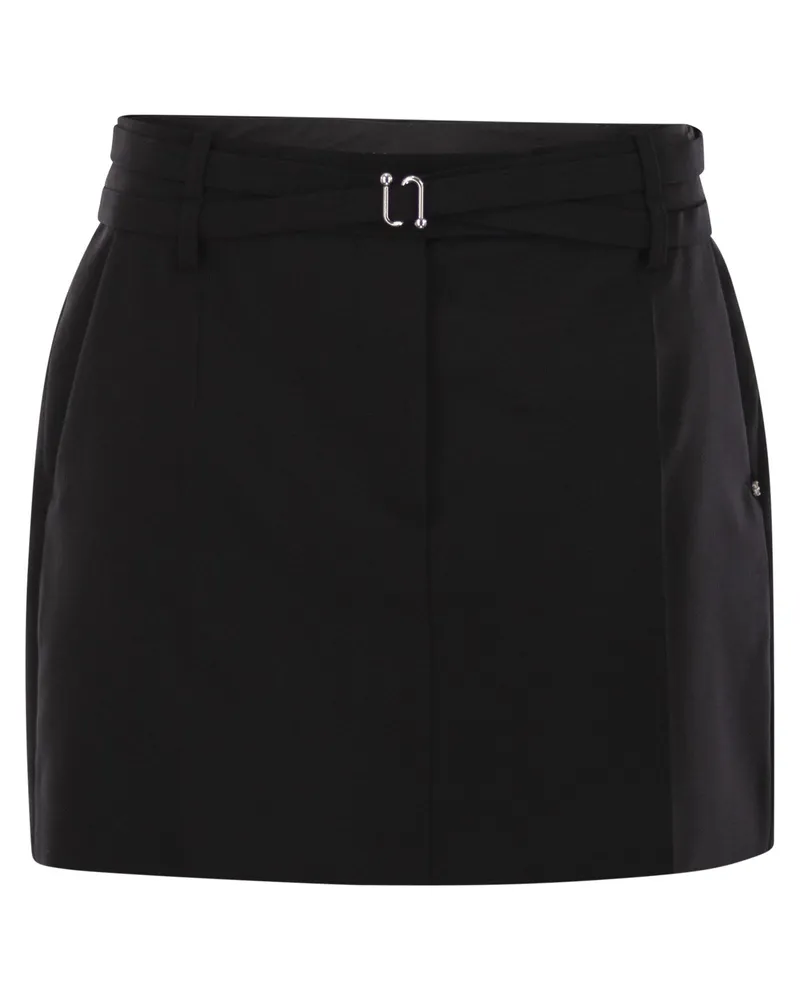 SPORTMAX fify Minirock mit Gürtel Black