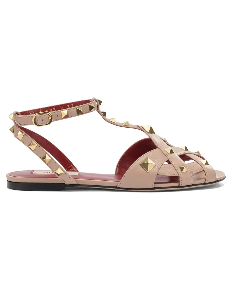 Valentino Garavani Studdy“ Ledersandalen Pink