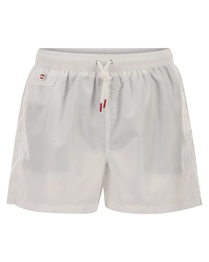Kiton kurze Schwimmboxer White