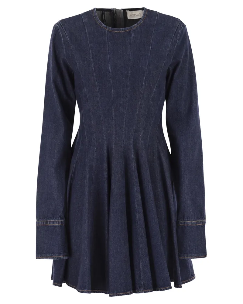 SPORTMAX Aeroo Mini-Jeanskleid Blue