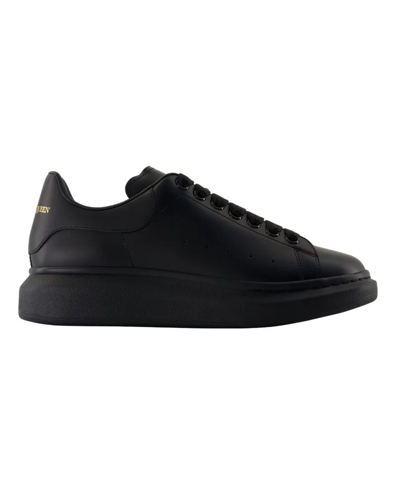 Alexander McQueen Übergroße Turnschuhe Alexander MC Queen Leder schwarz Black