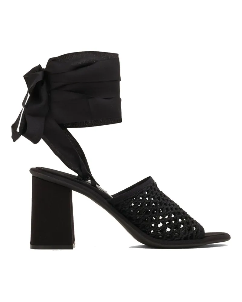 Miu Miu makrame sandalen Schwarz