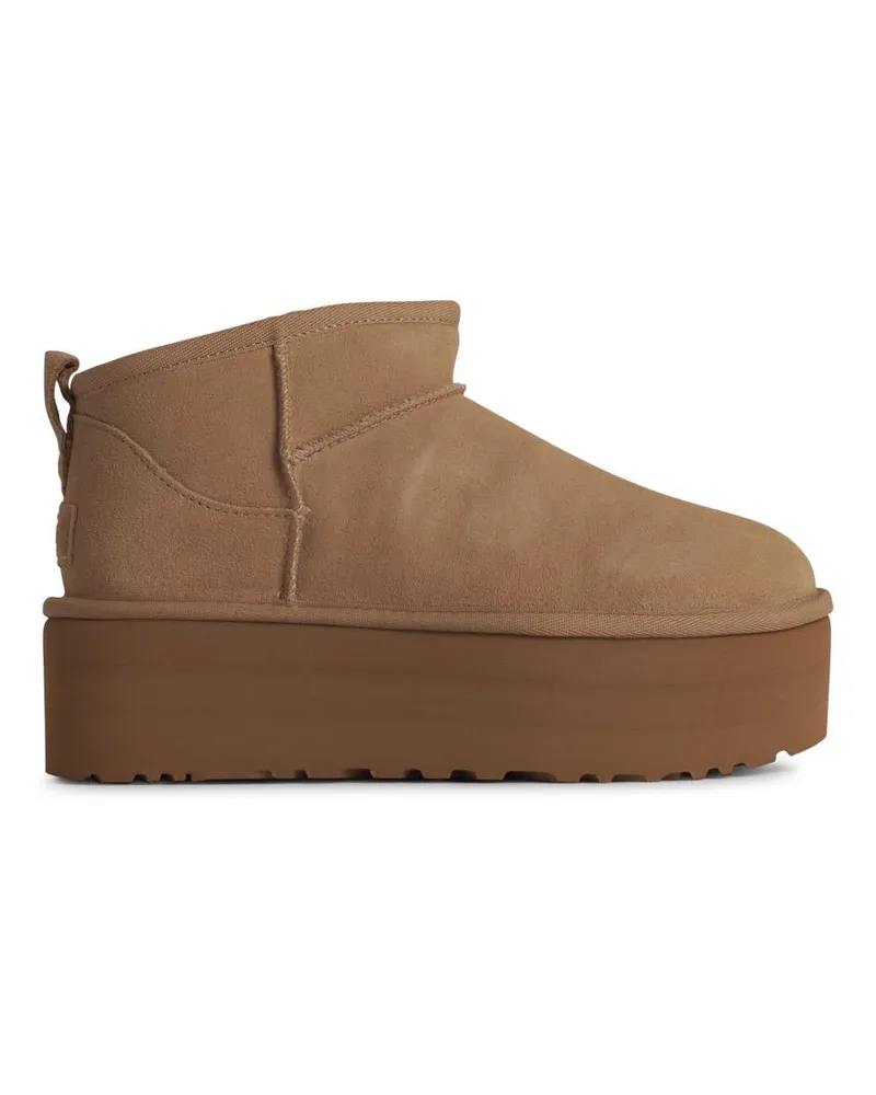 UGG Ultra Mini' beige Wildlederstiefel Beige