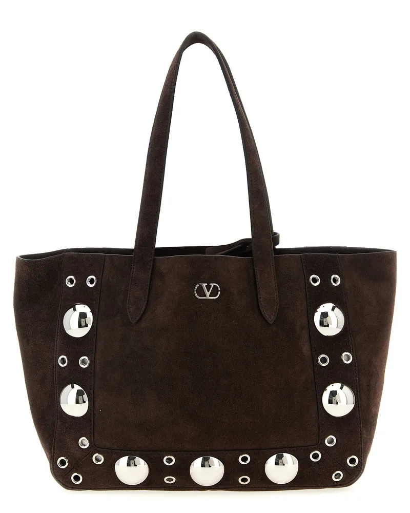 Valentino Garavani Valentino Garavani 'Nellcôte' mittlerer Einkaufstasche Brown