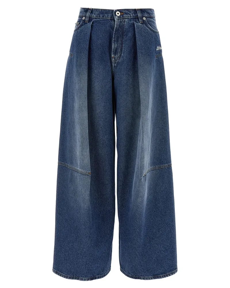 Jean Paul Gaultier breite Jeans Blue