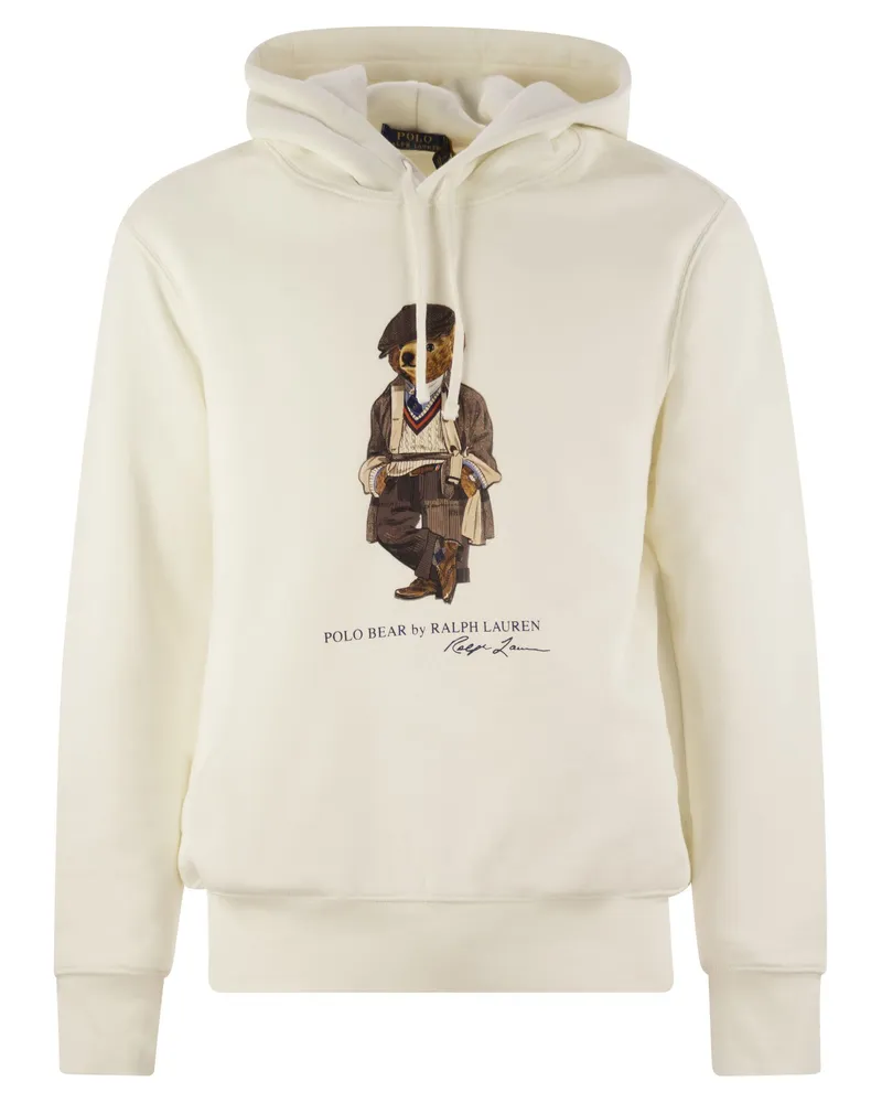 Ralph Lauren Polo Bear Hoodie White