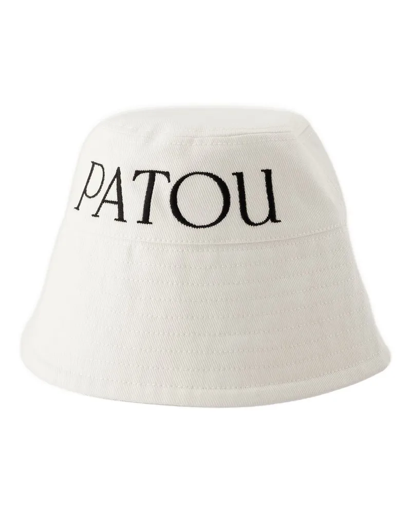 Patou Eimer Hut patou Baumwolle weiß White