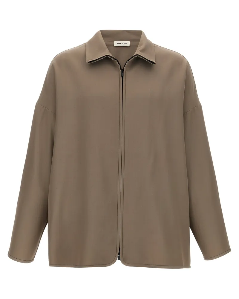 Fear of God Angst vor Gott Wolljacke Beige