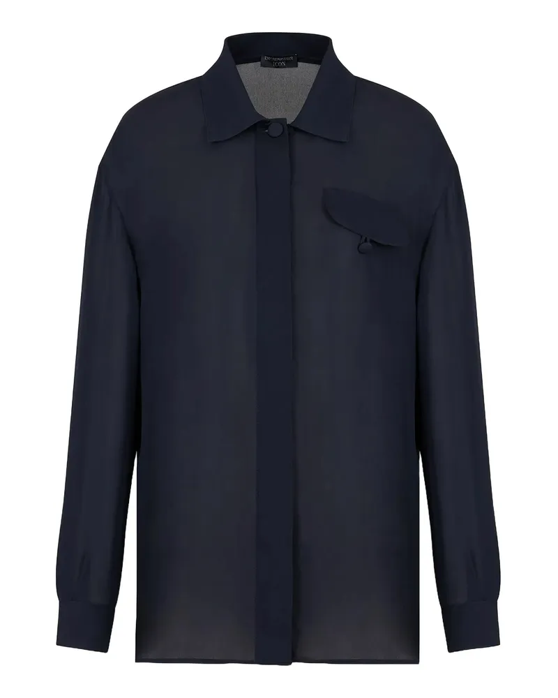 Emporio Armani Shirts Blau Blue