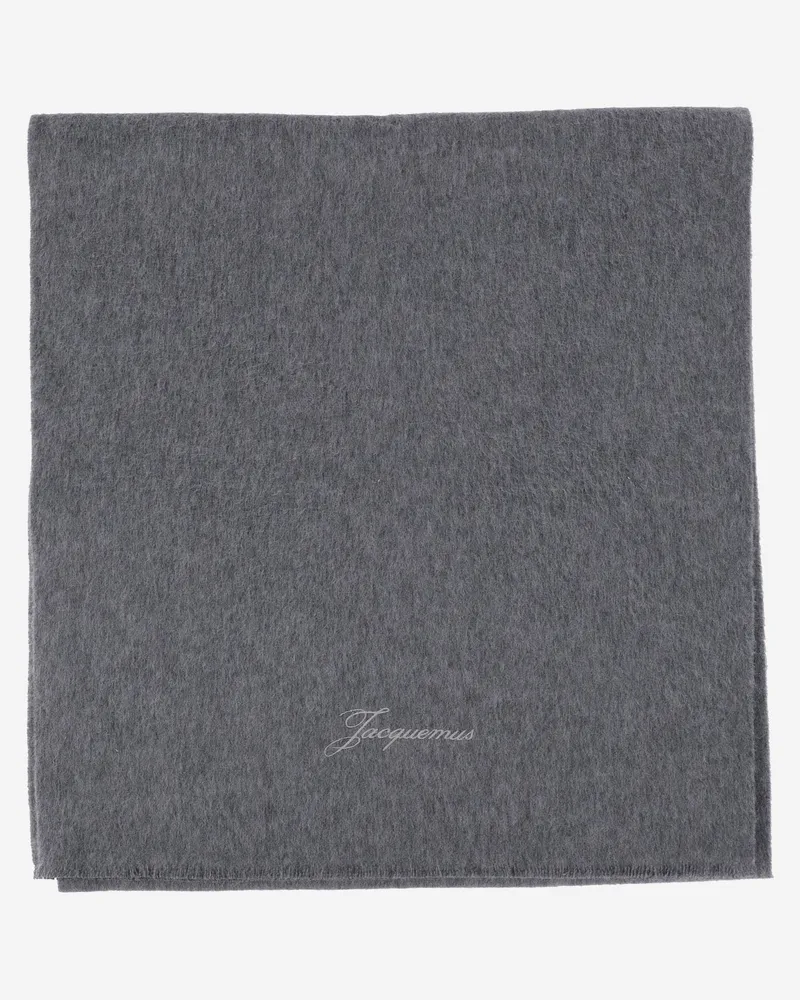 Jacquemus Wolle und Kaschmirschal Grey