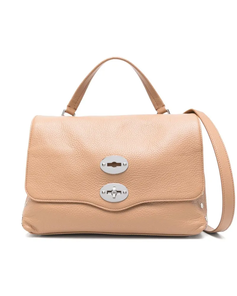 Zanellato Postina Daily Kleine Lederhandtasche Marrone