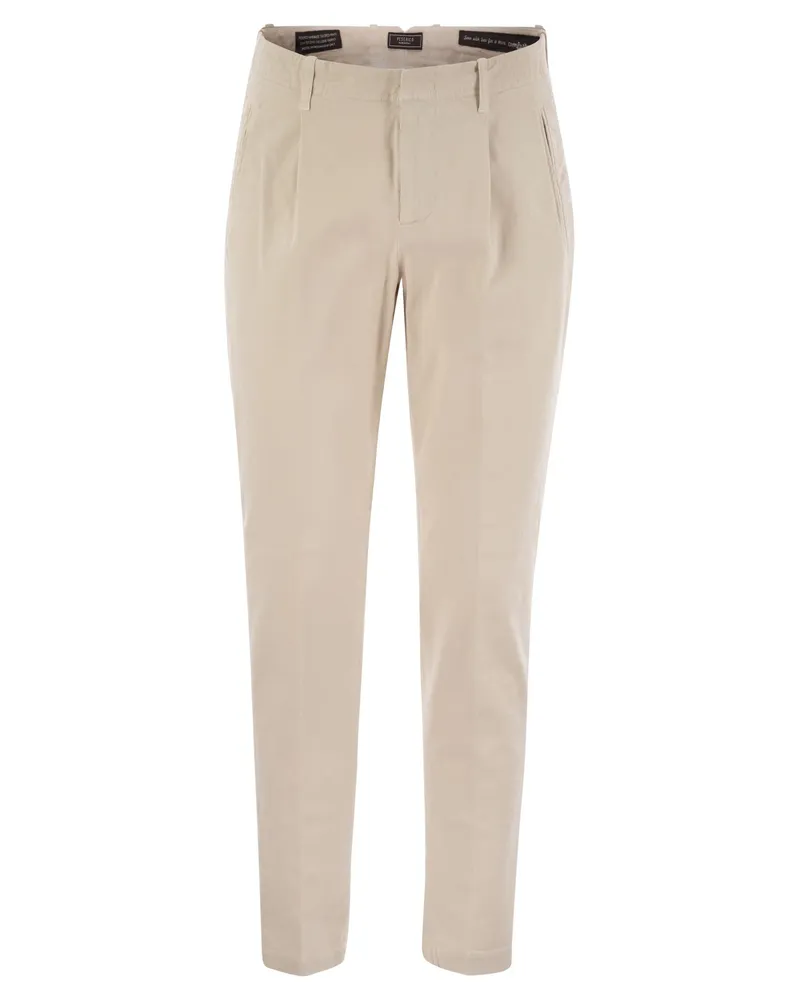 Peserico Baumwollhose mit Pfeilen Pearl