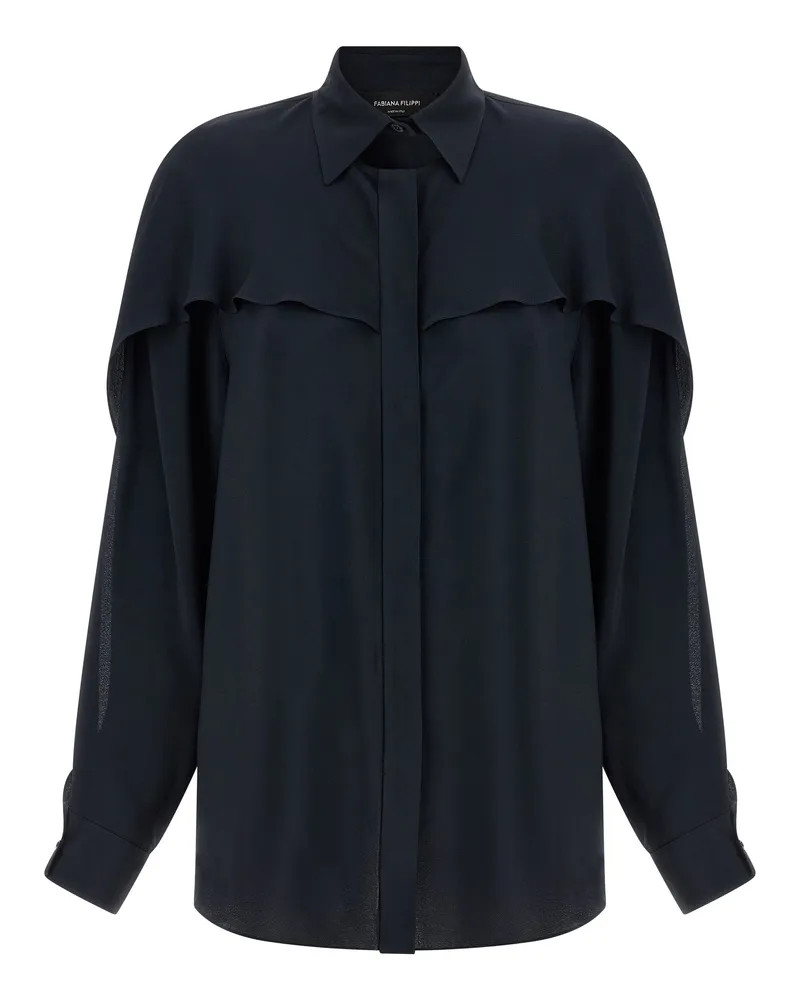 Fabiana Filippi Hemd mit Kragendetail Blue