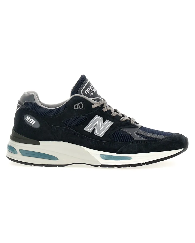 New Balance Neues Gleichgewicht '991V2 Running Course' Sneakers Blue