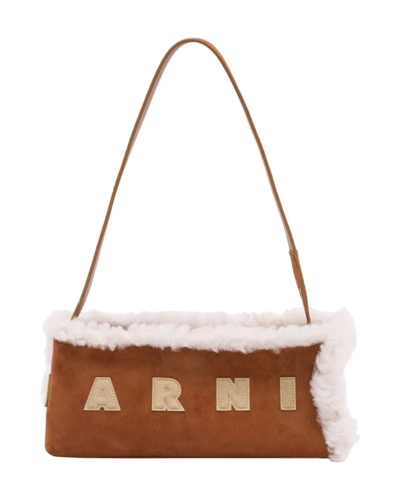 Marni Museo Umhängetasche  Leder Braun Braun