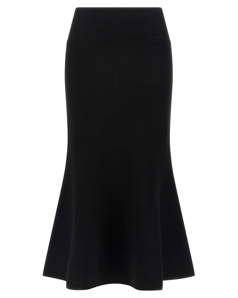 Twin-Set Wollrock aus zwei Set Black