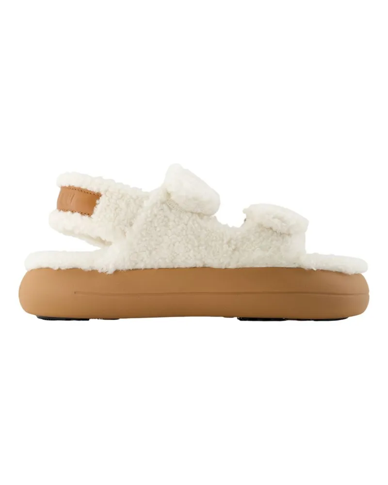 Moon Boot Sandalen  Leder Weiß/Braun White