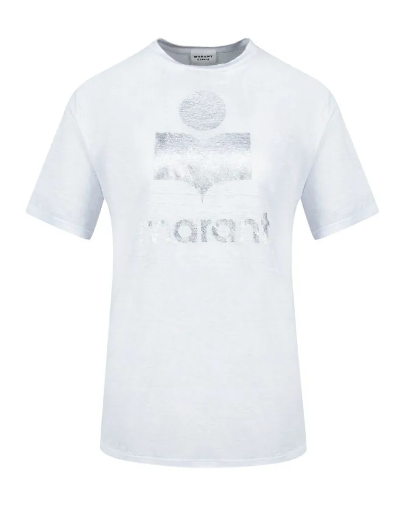 Isabel Marant Zewel Gz T-Shirt  Leinen Weiß White