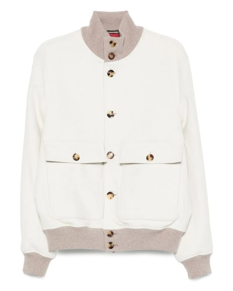 Brunello Cucinelli Mäntel weiß White