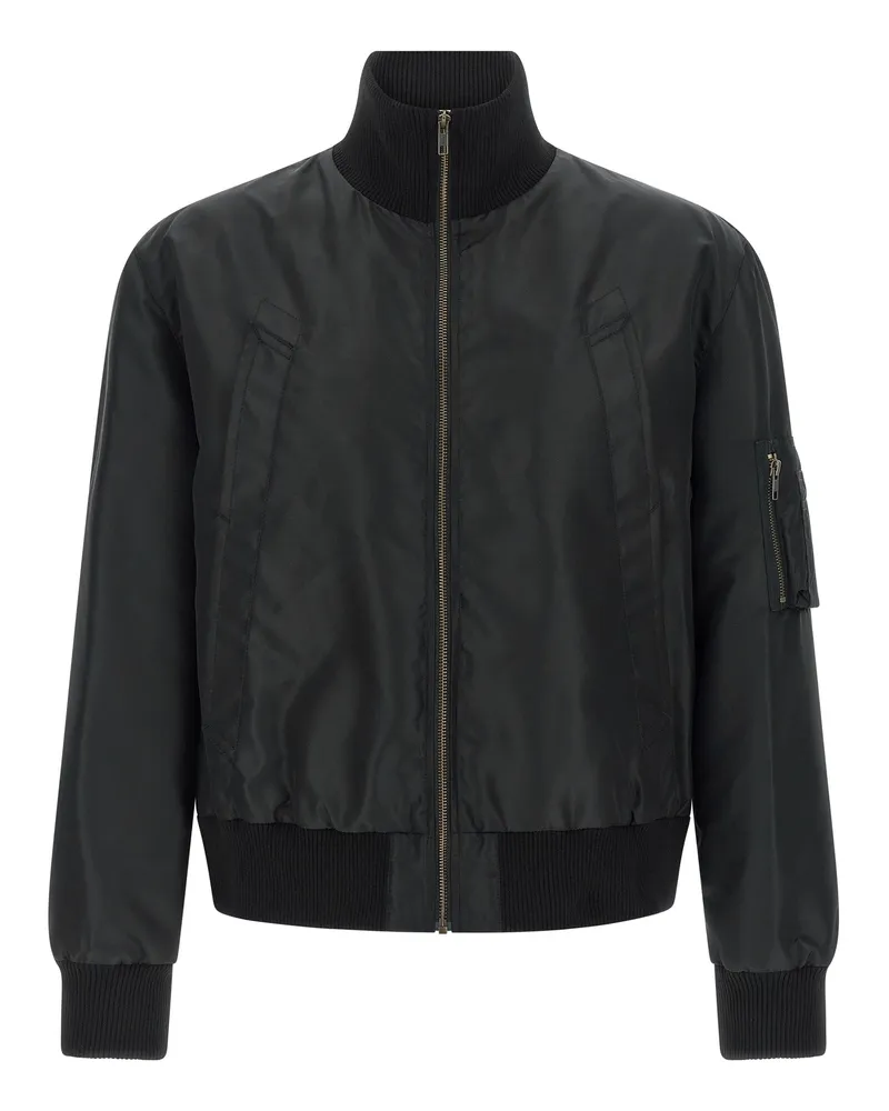 Maison Margiela Bomberjacke „White Stitch Line Black