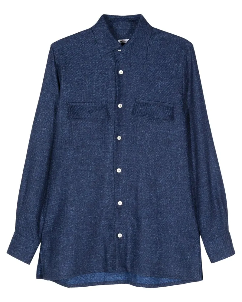 Kiton Shirt Blue