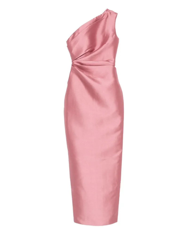 Solace London Trost London Kira Midi Kleid Pink