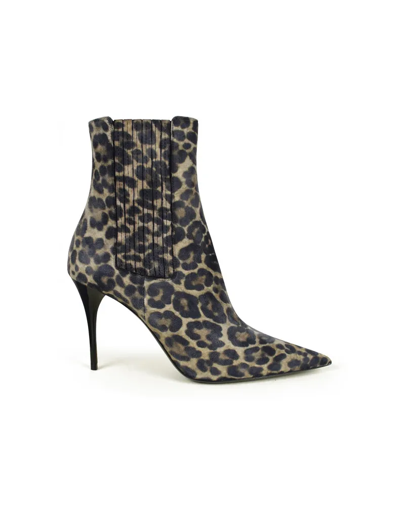 Saint Laurent Lexi -Stiefel Brown