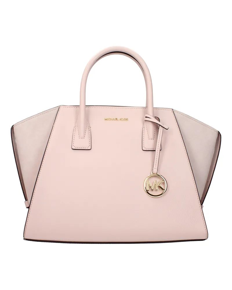 Michael Kors Avril Damens Handtasche aus rosa/puderrosa Leder -