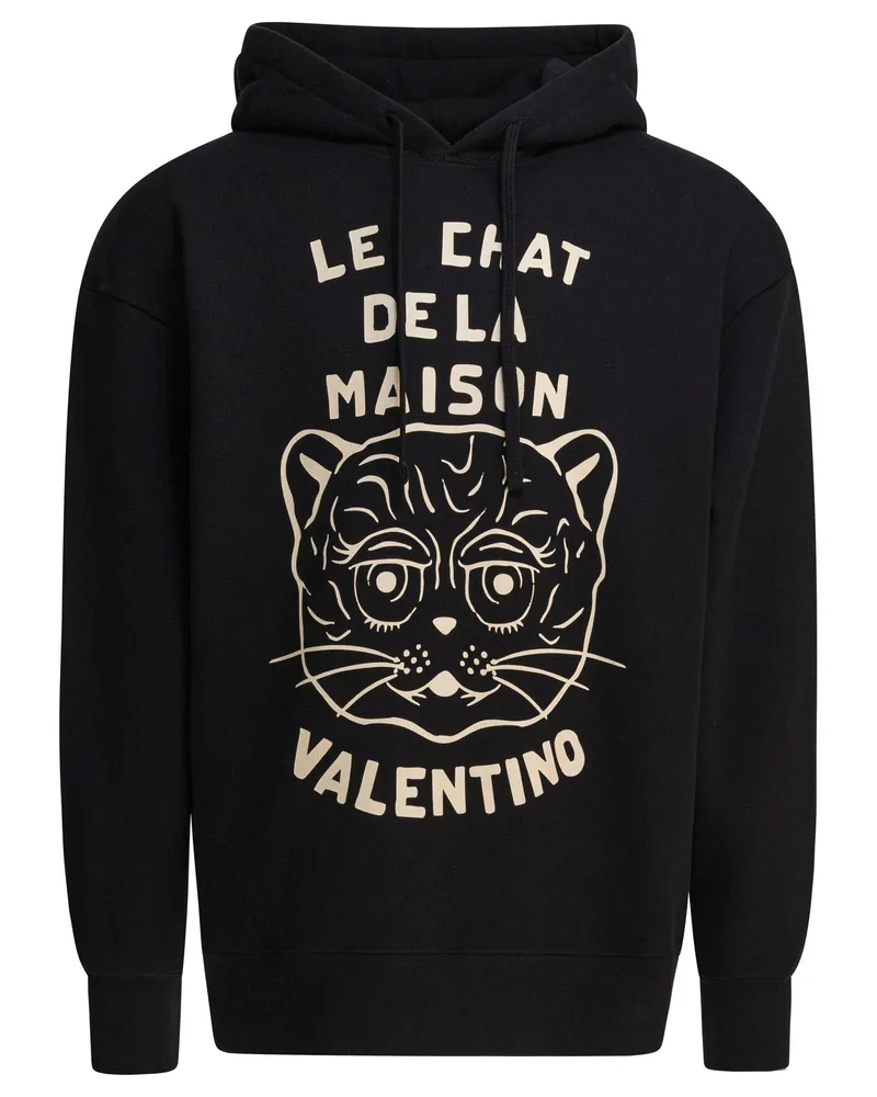 Valentino Garavani Le Chat De La Maison“ Kapuzenpullover Black