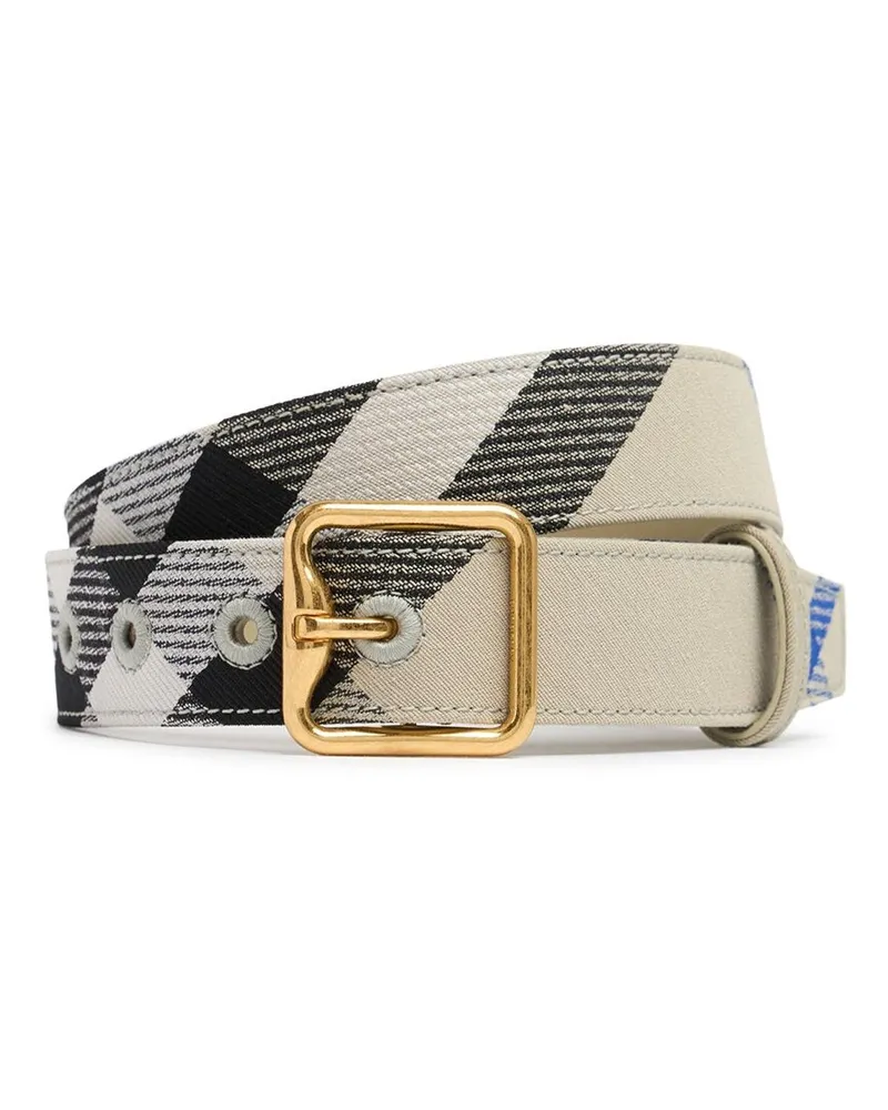 Burberry 30mm Madeira geprüfte Gürtel Beige