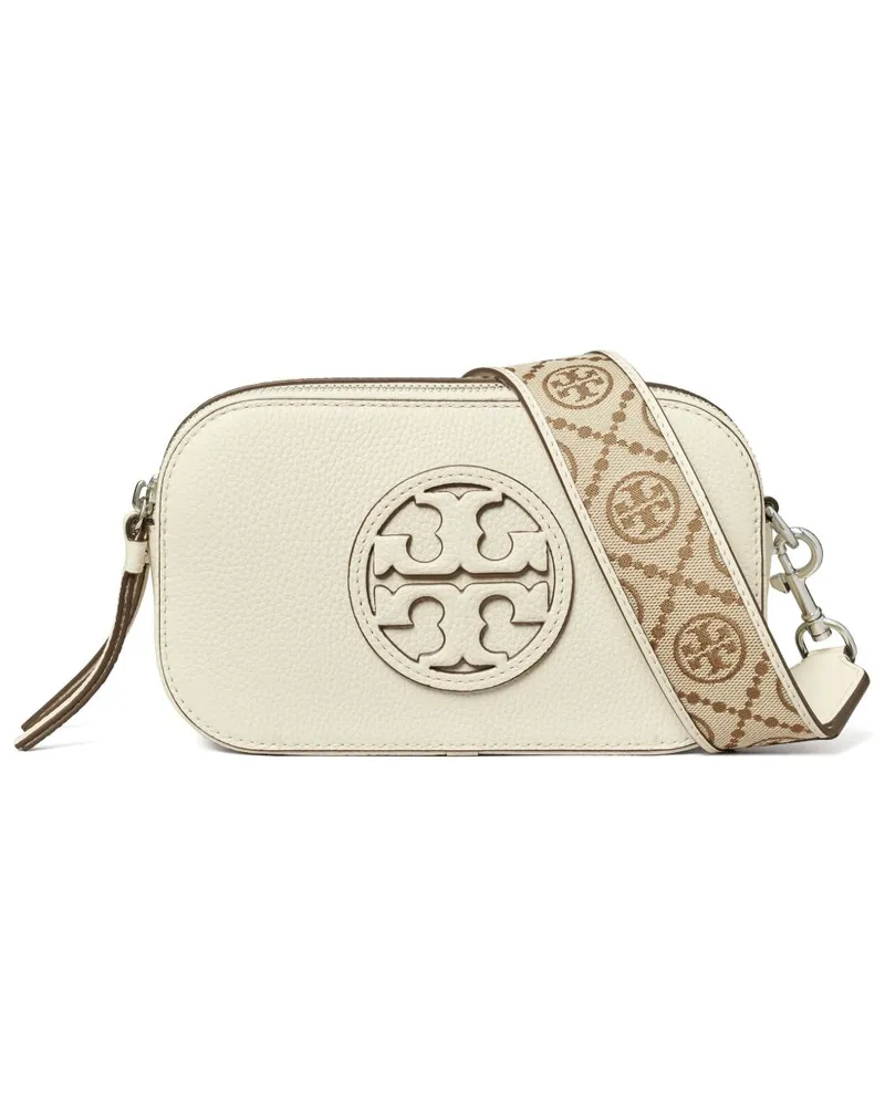 Tory Burch Miller Mini-Umhängetasche aus Leder Ivory