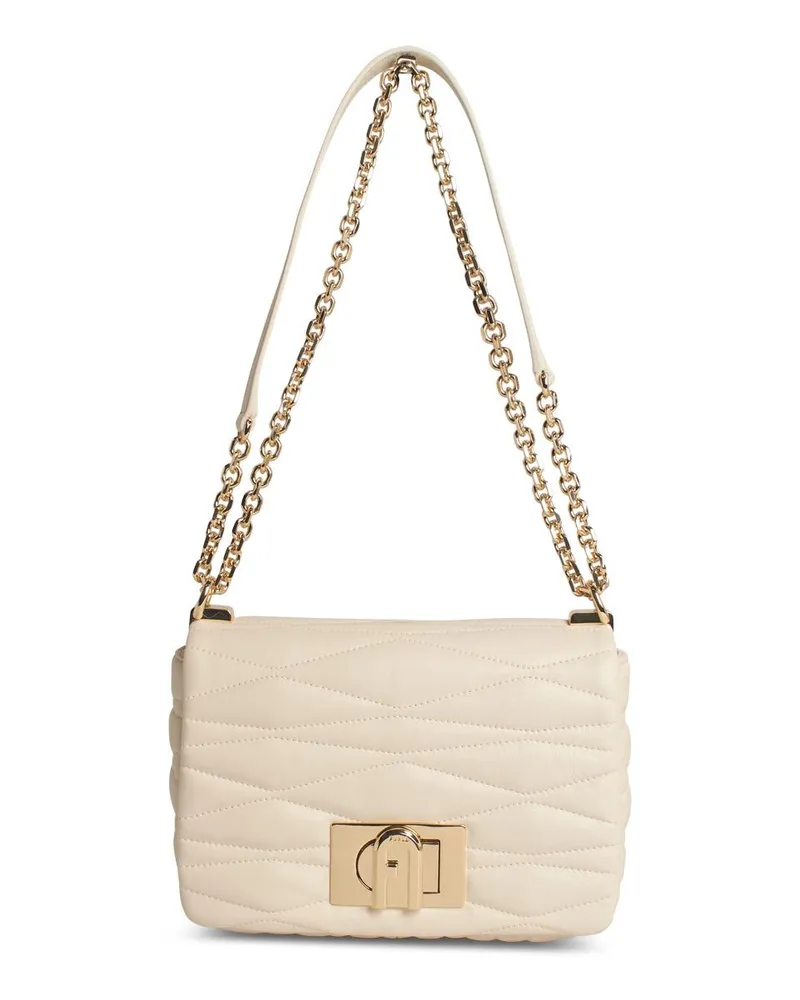 Furla 1927' Small Crossbody Bag in Creme Lear Cream