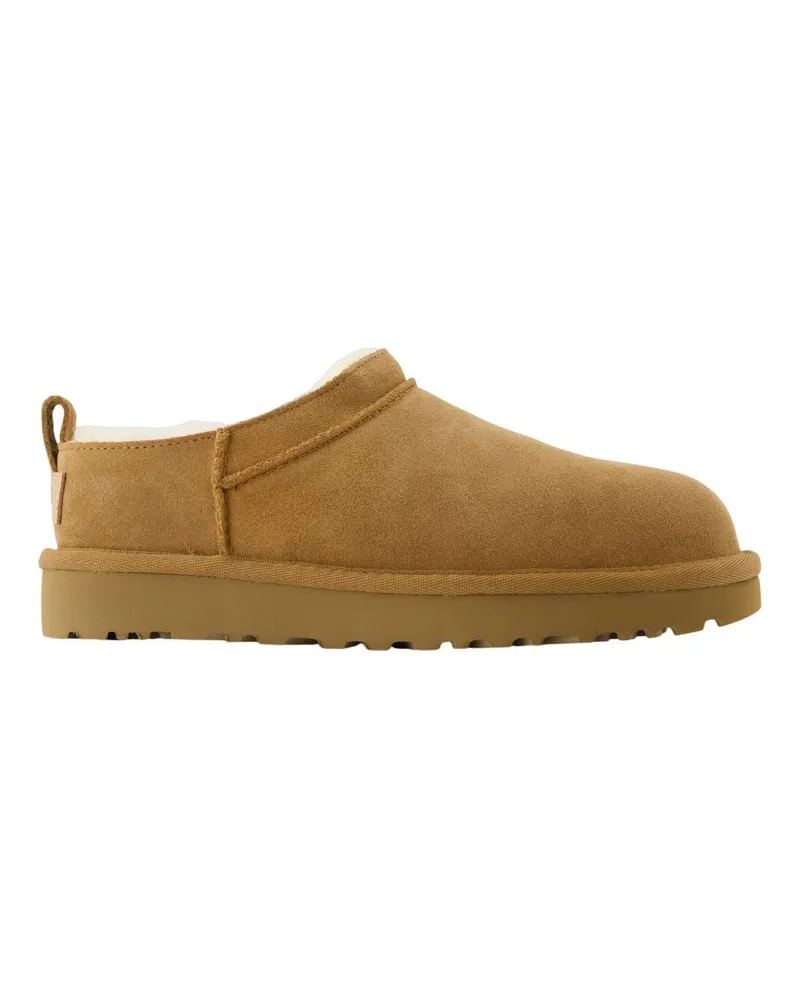 UGG Micro klassische Stiefel  Lederbraun Brown