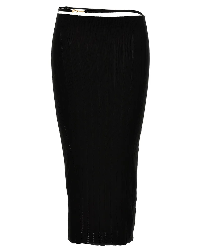 Jacquemus La Jupe Pralù' Rock Black