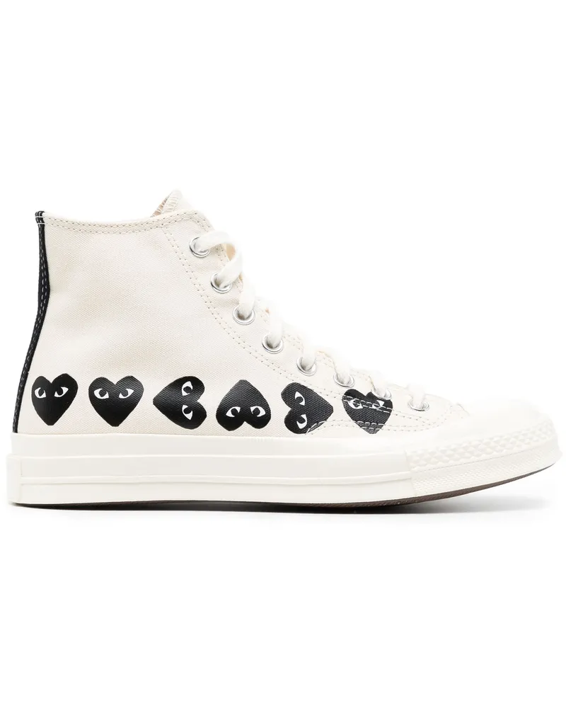 Comme des Garçons Comme des Garçons spielen Multi -Herz CT70 Hi Top Shoes 