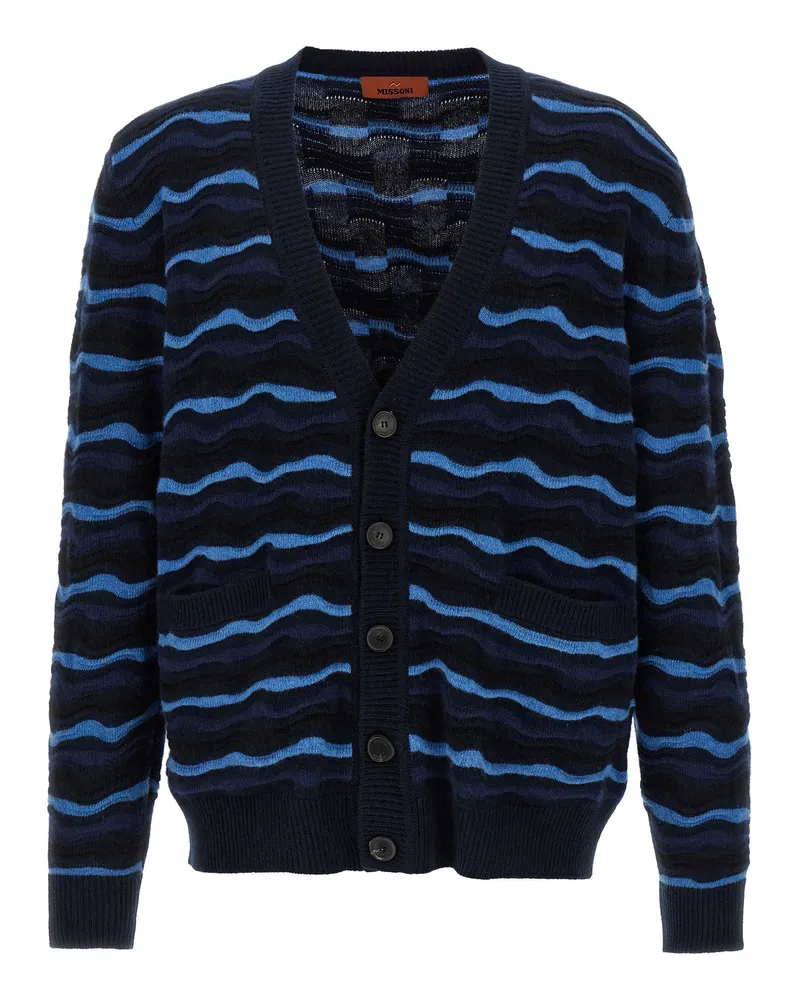 Missoni Button Cardigan Blue