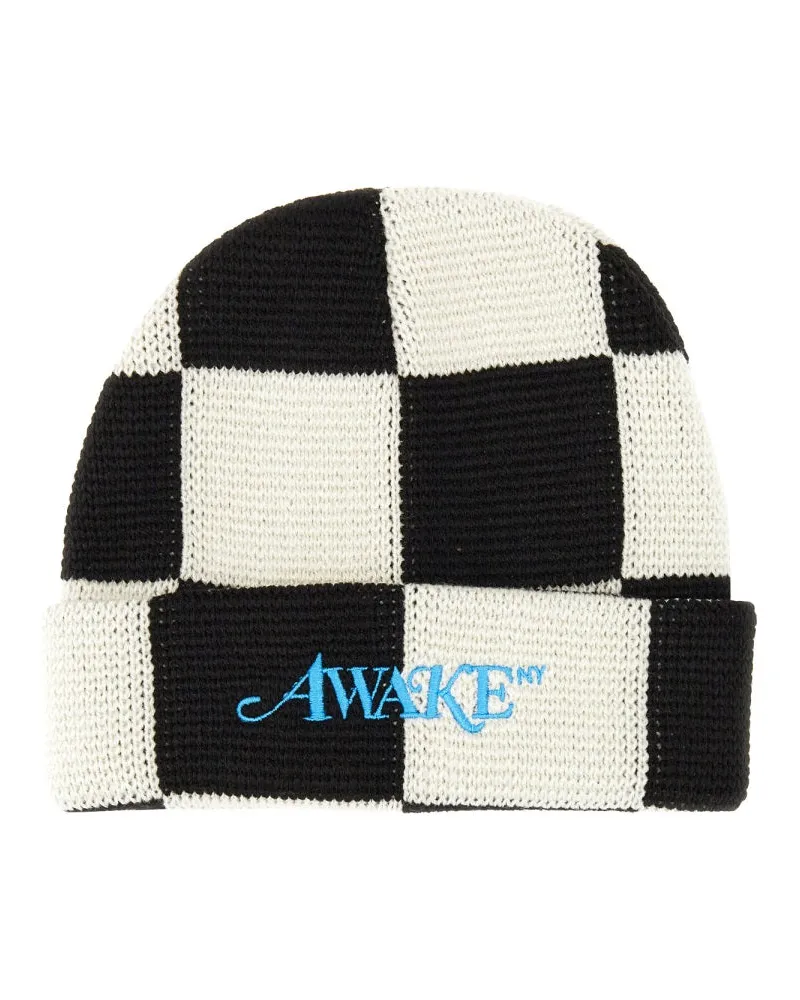 AWAKE NY Wach NY Beanie Hut mit Logo Black