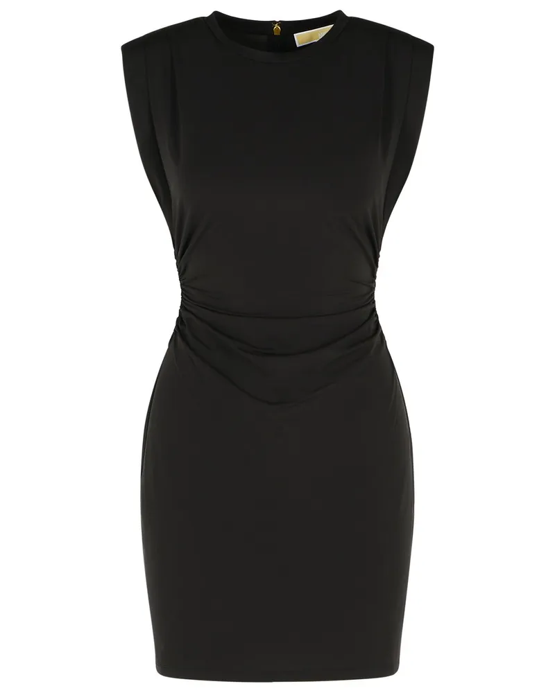 Michael Kors Black Viskose Mischung Mini -Kleid Black