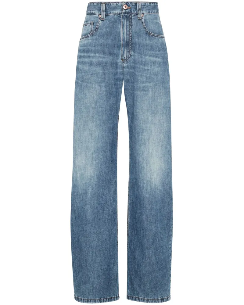 Brunello Cucinelli Denim -Baumwolljeans Blue