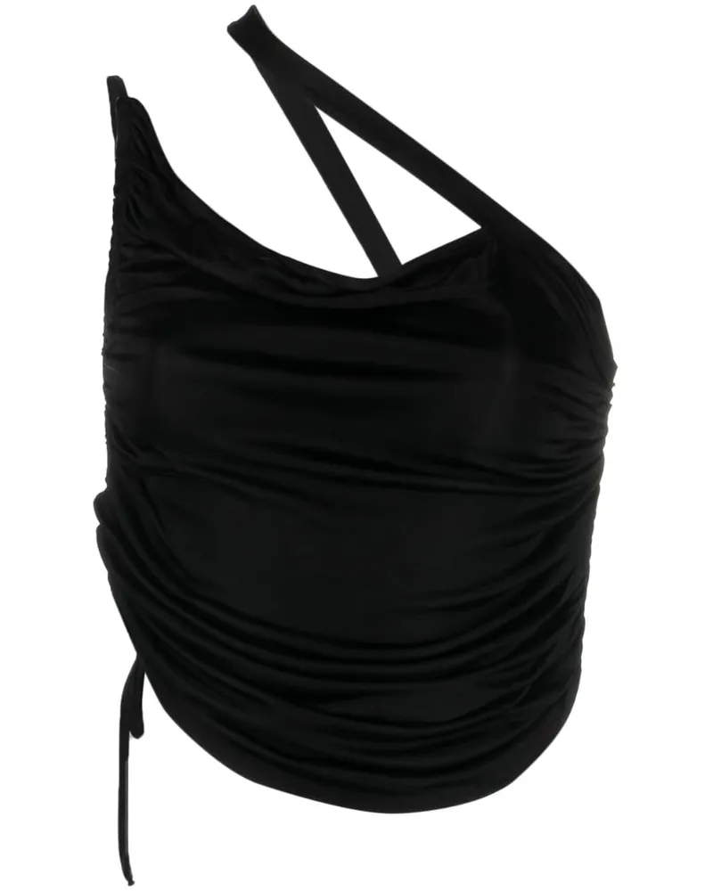 ADAMO Cropped Jersey Top Black
