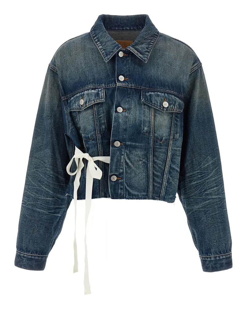 Maison Margiela Tape Jeansjacke Blue