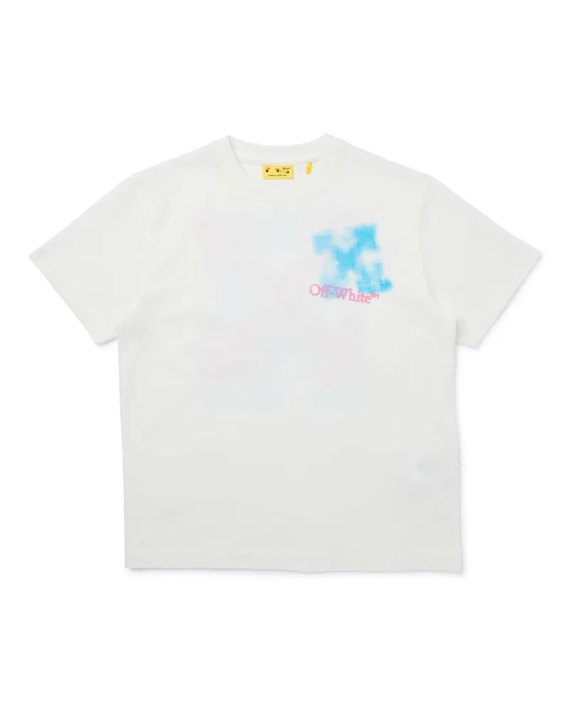 OFF-WHITE Spray" Logo T -Shirt White