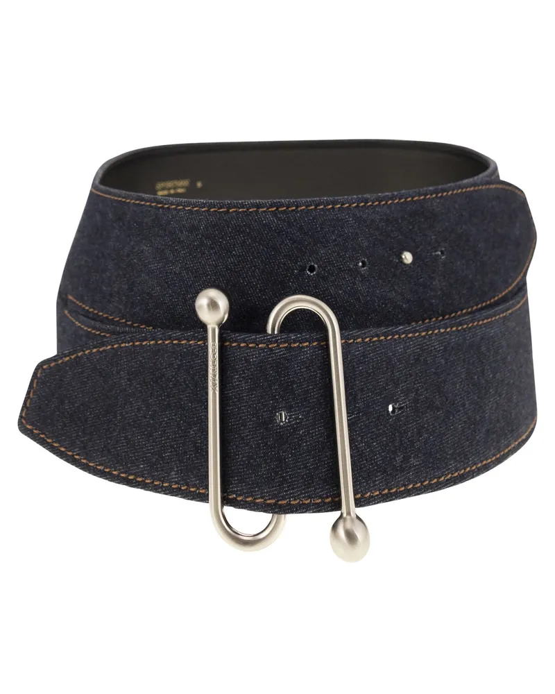 SPORTMAX Arabba1234 Denimgürtel Blue