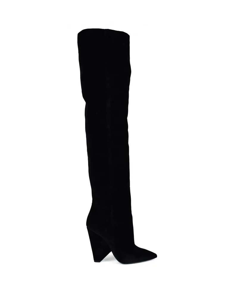 Saint Laurent Niki Stiefel Black