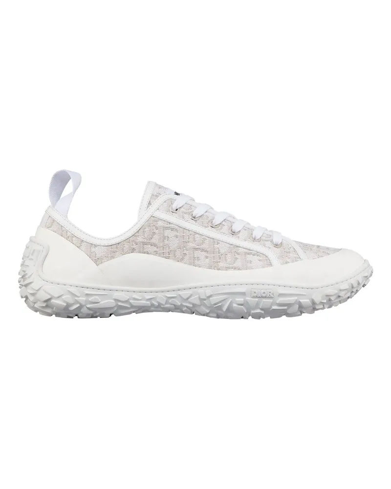 Dior Low Top Jacquard Sneakers White