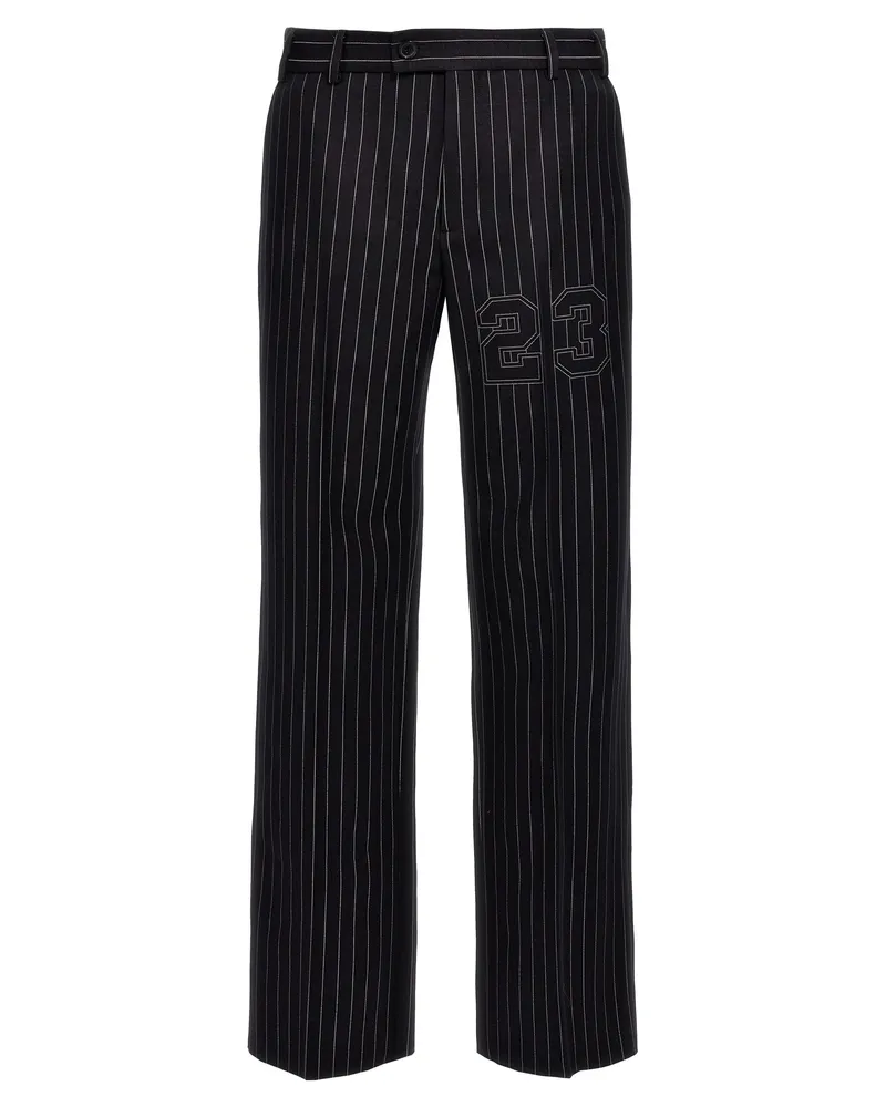 OFF-WHITE 23 Pinstripes 'Hosen Blue
